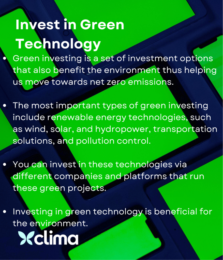 Types of green investing